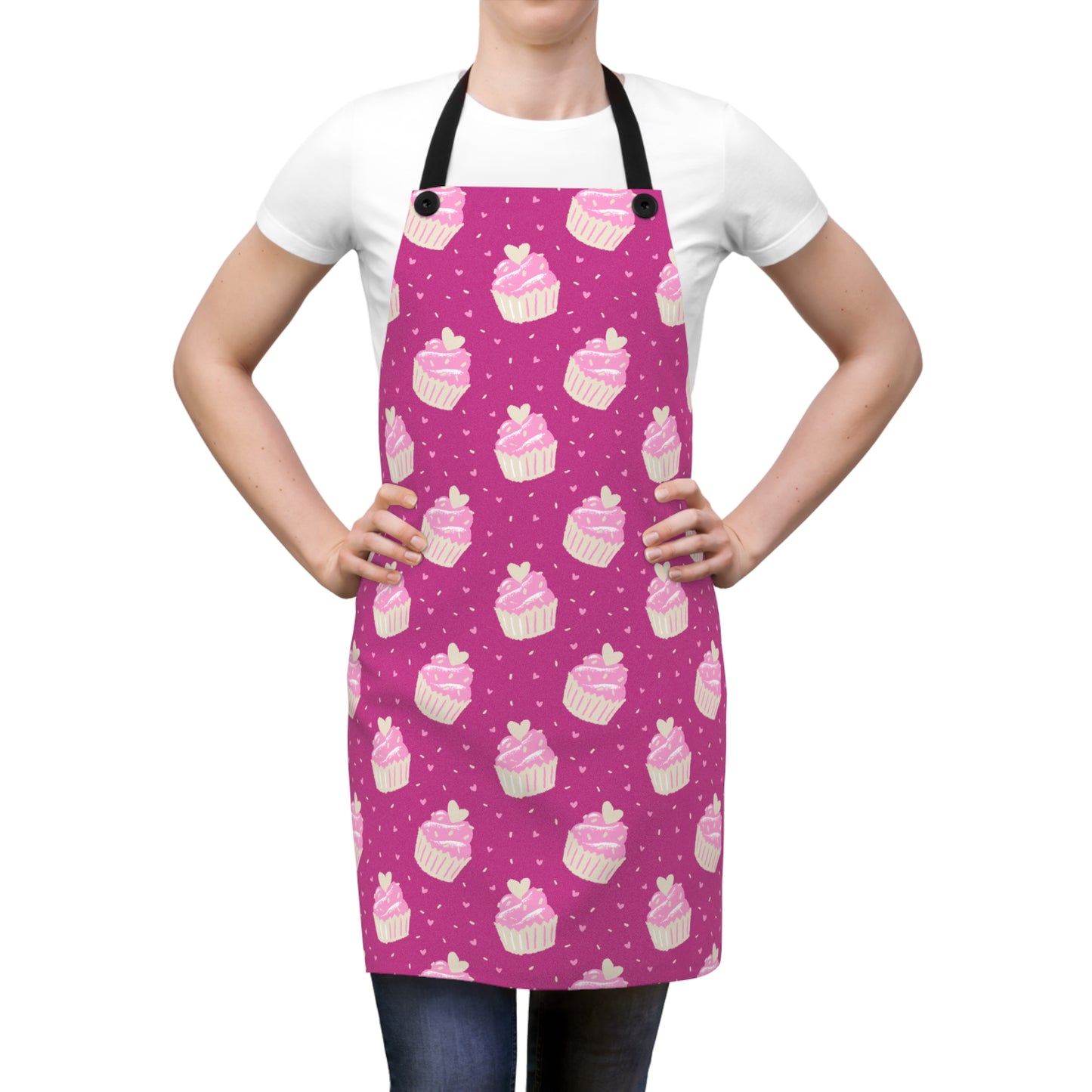 Cute Cupcake Pattern Apron - Perfect for Bakers & Gift Giving