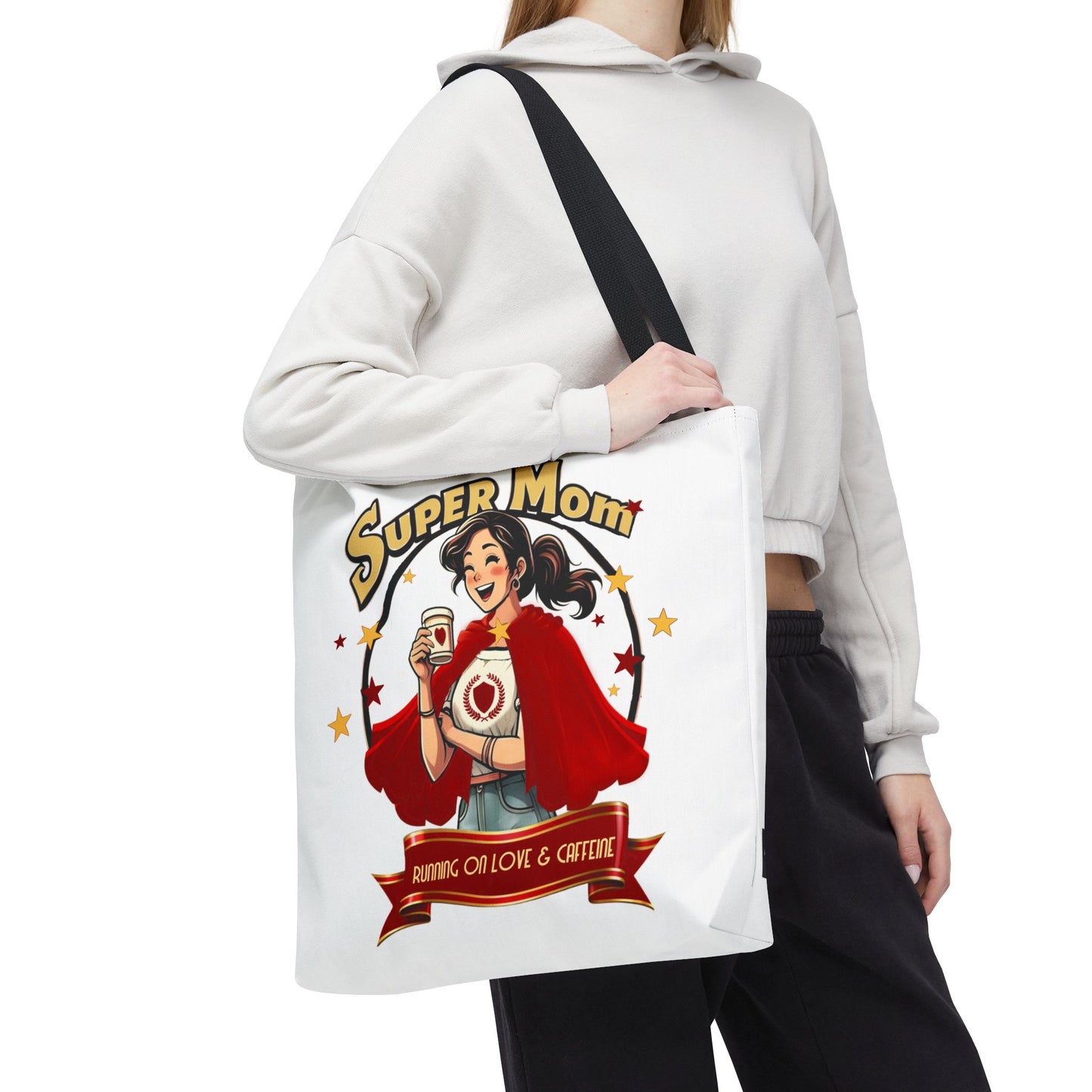 Super Mom Tote Bag – Running on Love & Caffeine