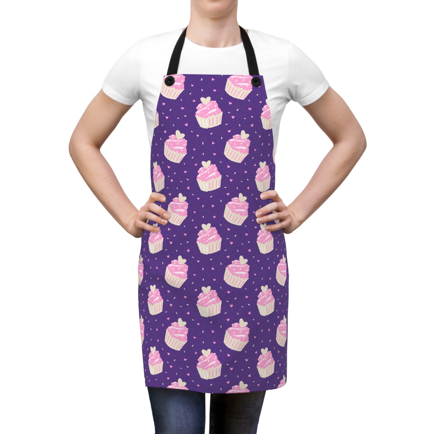 Cute Cupcake Pattern Apron - Perfect for Bakers & Gift Giving