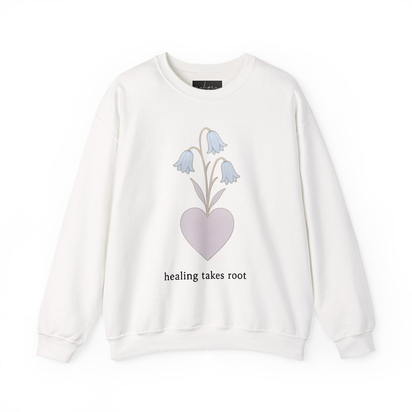 Bluebell flower- Healing Takes Root Sweatshirt - Heavy Blend™ Crewneck for Comfort and Wellness