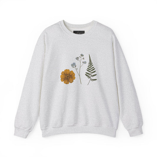 Floral Nature Crewneck Sweatshirt - Cozy Unisex Sweatshirt for Spring, Plant Lover Gift, Casual Outfit, Everyday Wear