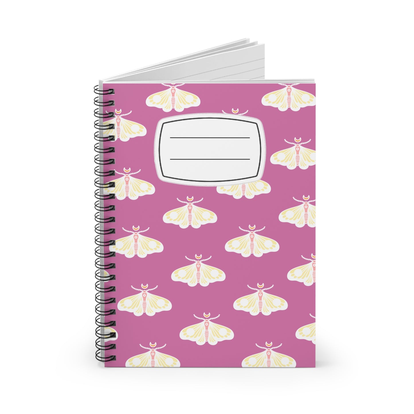 Whimsical Butterfly Spiral Notebook - Ruled Line, Cute Journal, Gift for Students, Writers, School Supplies, Pastel Stationery