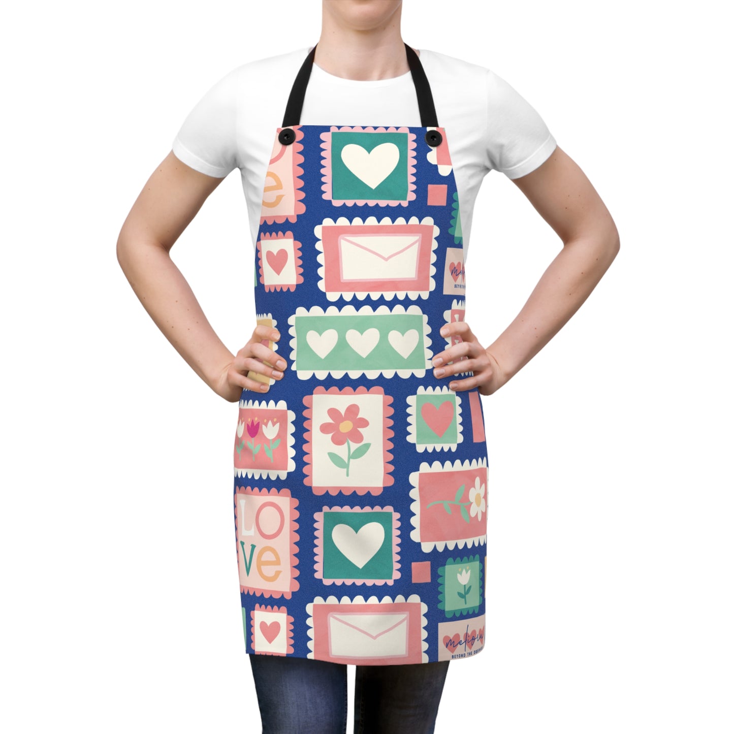 Colorful Love-themed Apron for Baking & Cooking | Perfect Gift for mother’s Day & Cooking Enthusiasts