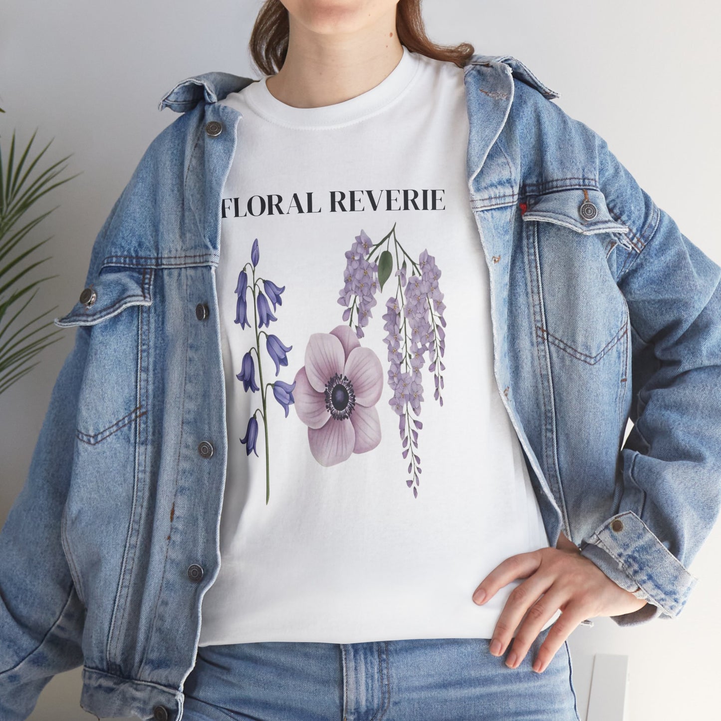 Floral Reverie Unisex Cotton Tee, Floral T-Shirt, Casual Wear, Nature Shirt, Gift for Her, Spring Style