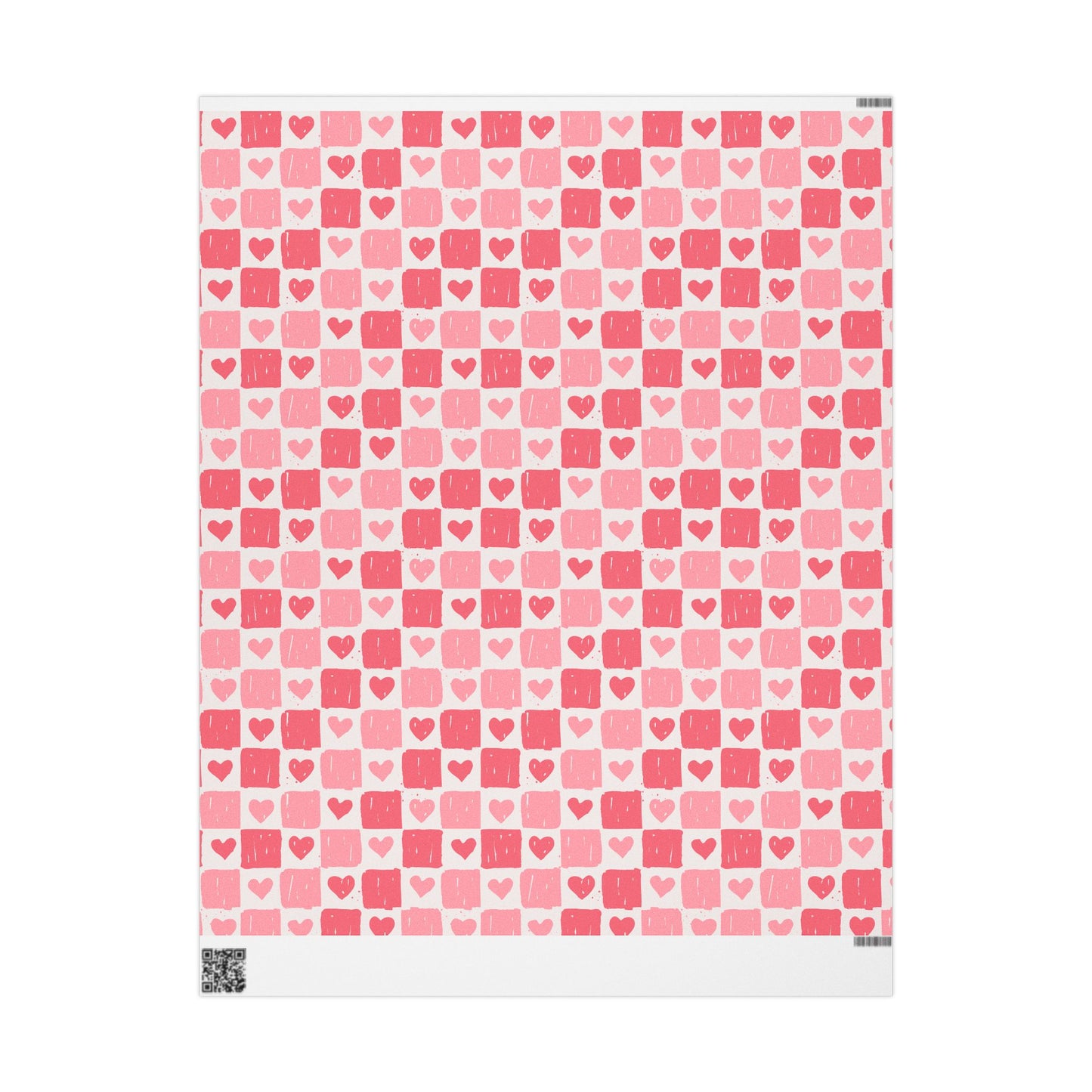 Heart Pattern Wrapping Paper - Valentine's Gift Wrap, Birthday Wrapping, Unique Gift Packaging, Celebration Decor, Eco-Friendly Paper