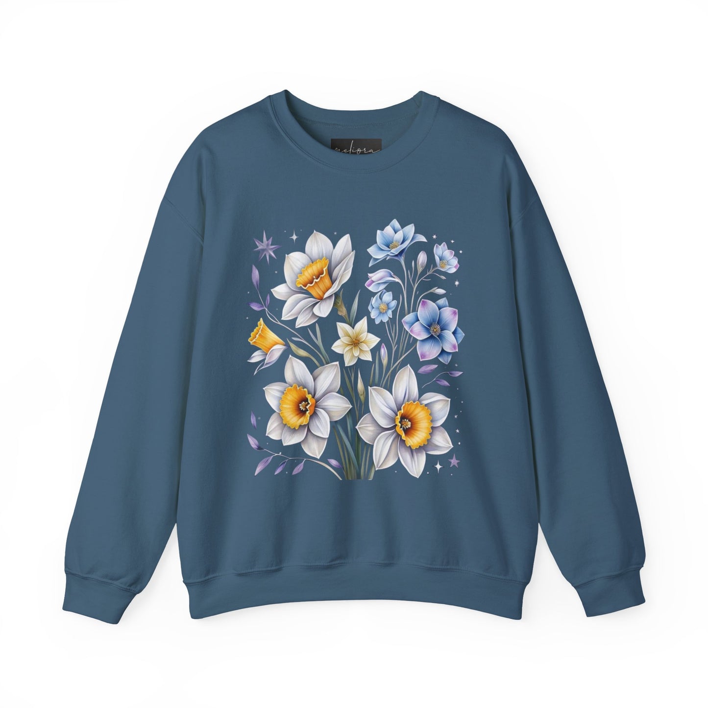 Floral Crewneck Sweatshirt | Cozy Gift for Garden Lovers, Spring Fashion, Casual Wear, Lounging at Home, Eco-Friendly Apparel