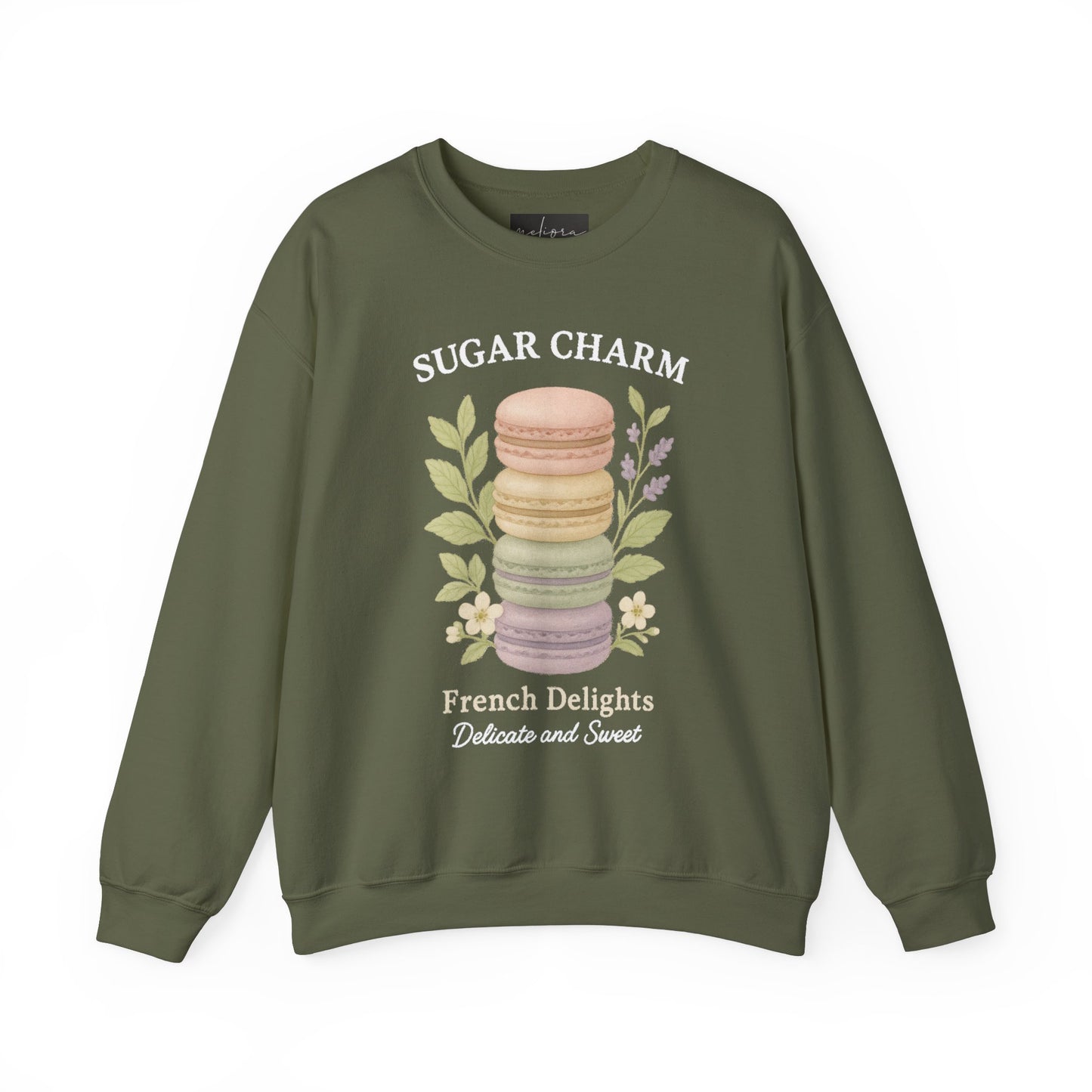 سويت شيرت ماكارون من Sugar Charm - رقبة دائرية من Heavy Blend™