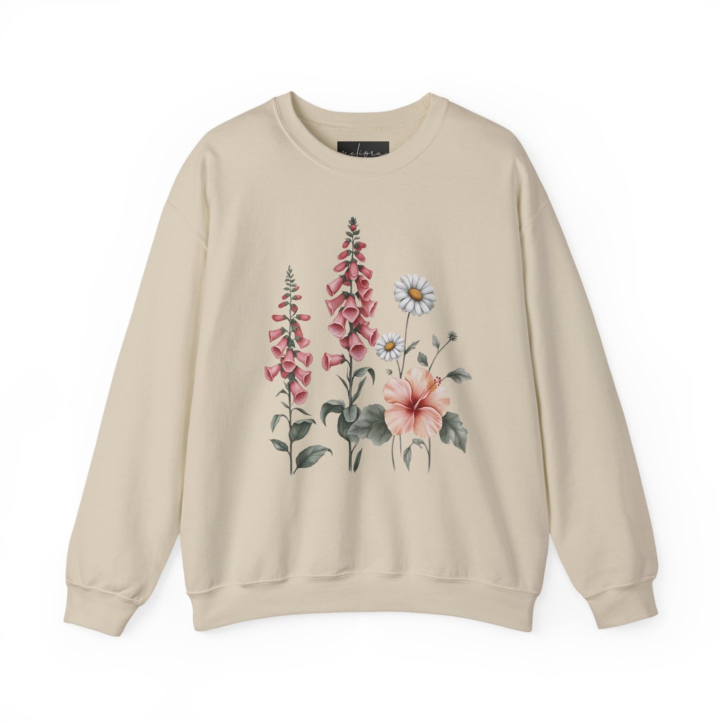 Floral Crewneck Sweatshirt, Cozy Pullover, Unisex Gift, Spring Apparel, Nature Lover's Sweater, Casual Wear for All Occasions