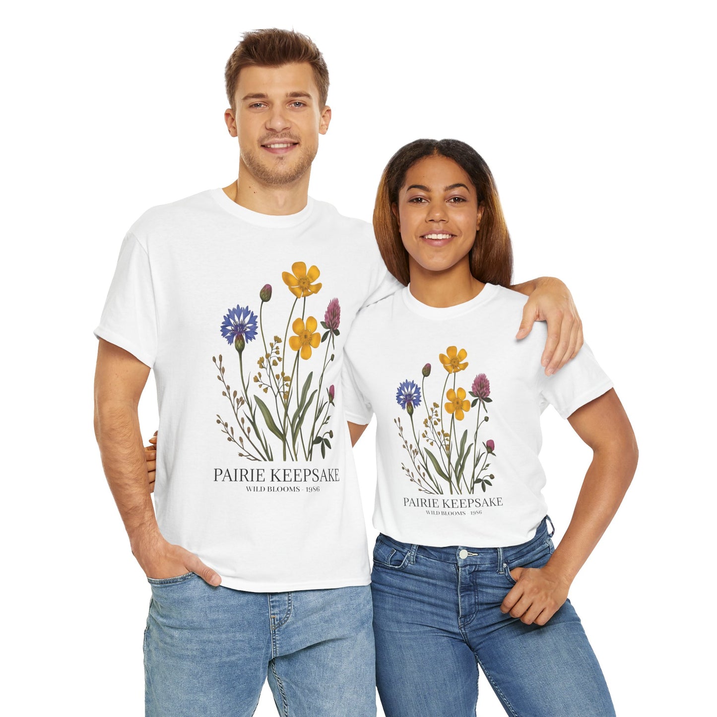 Floral Keepsake Tee, Unisex T-Shirt, Nature Lover Gift, Floral Print Apparel, Casual Wear, Botanical Tee