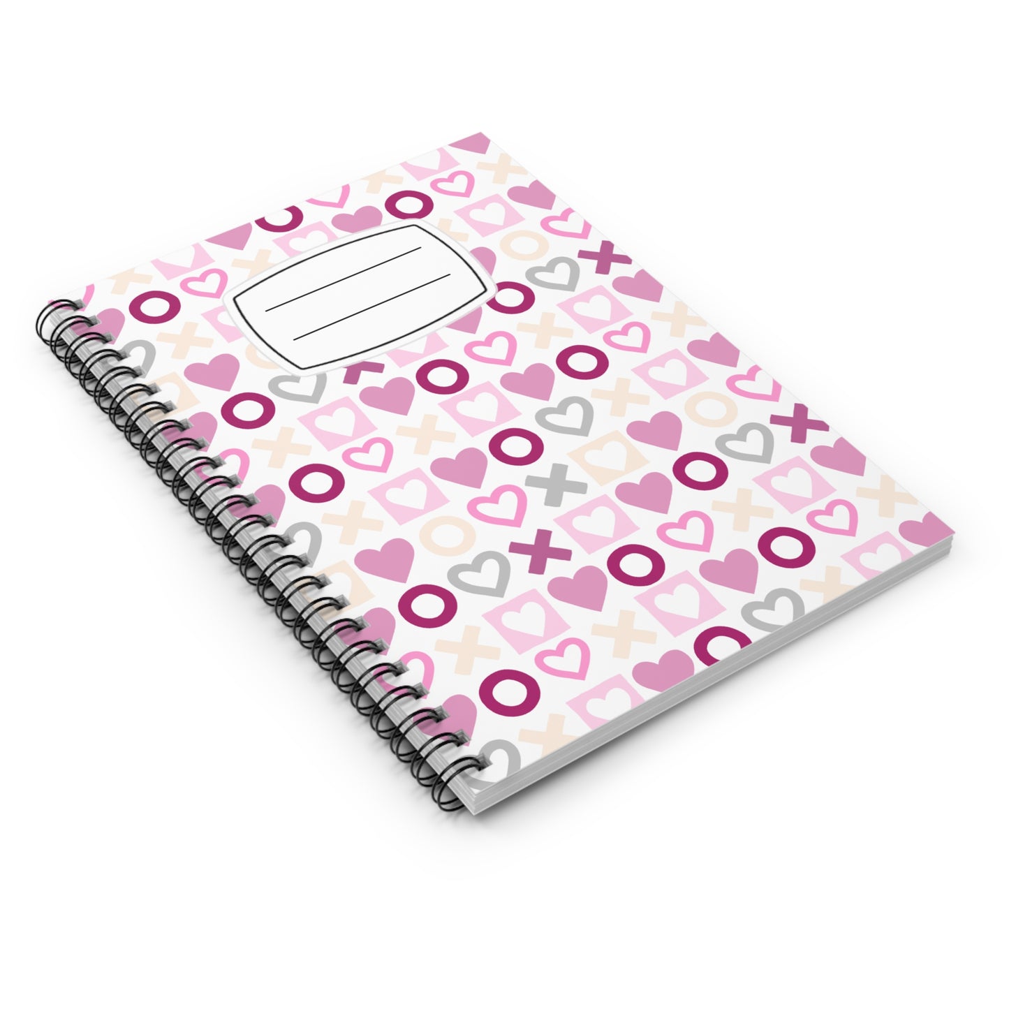 Cute Heart-Themed Spiral Notebook - Perfect for Journaling, Note-taking, Gifts, Valentine's Day, Student Supplies