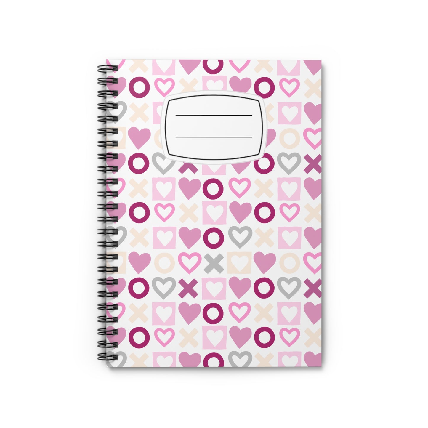 Cute Heart-Themed Spiral Notebook - Perfect for Journaling, Note-taking, Gifts, Valentine's Day, Student Supplies
