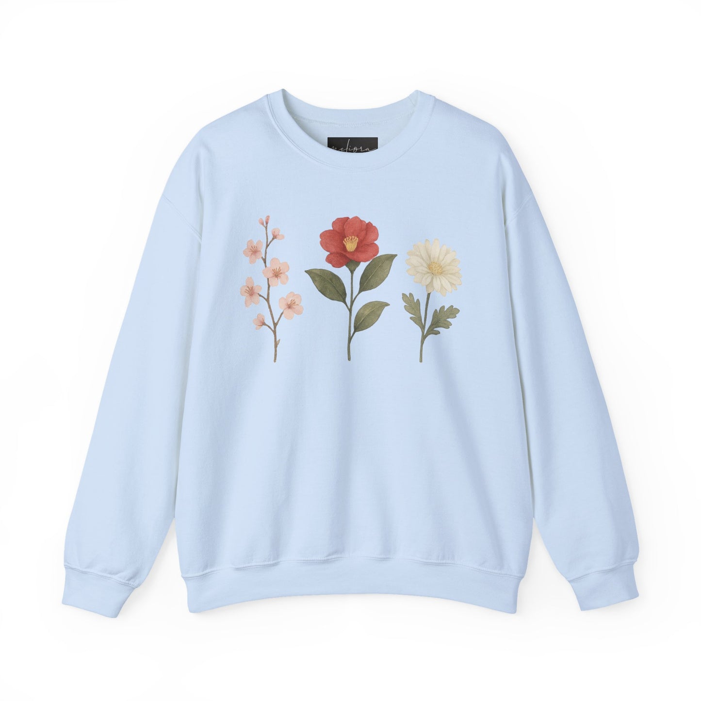 Floral Design Sweatshirt | Cozy Unisex Crewneck | Gift for Her | Spring Fashion | Casual Wear | Eco-Friendly Clothing