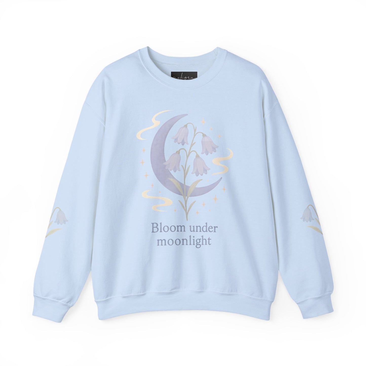 Bluebell flowers- Bloom Under Moonlight Sweatshirt -Heavy Blend Crewneck