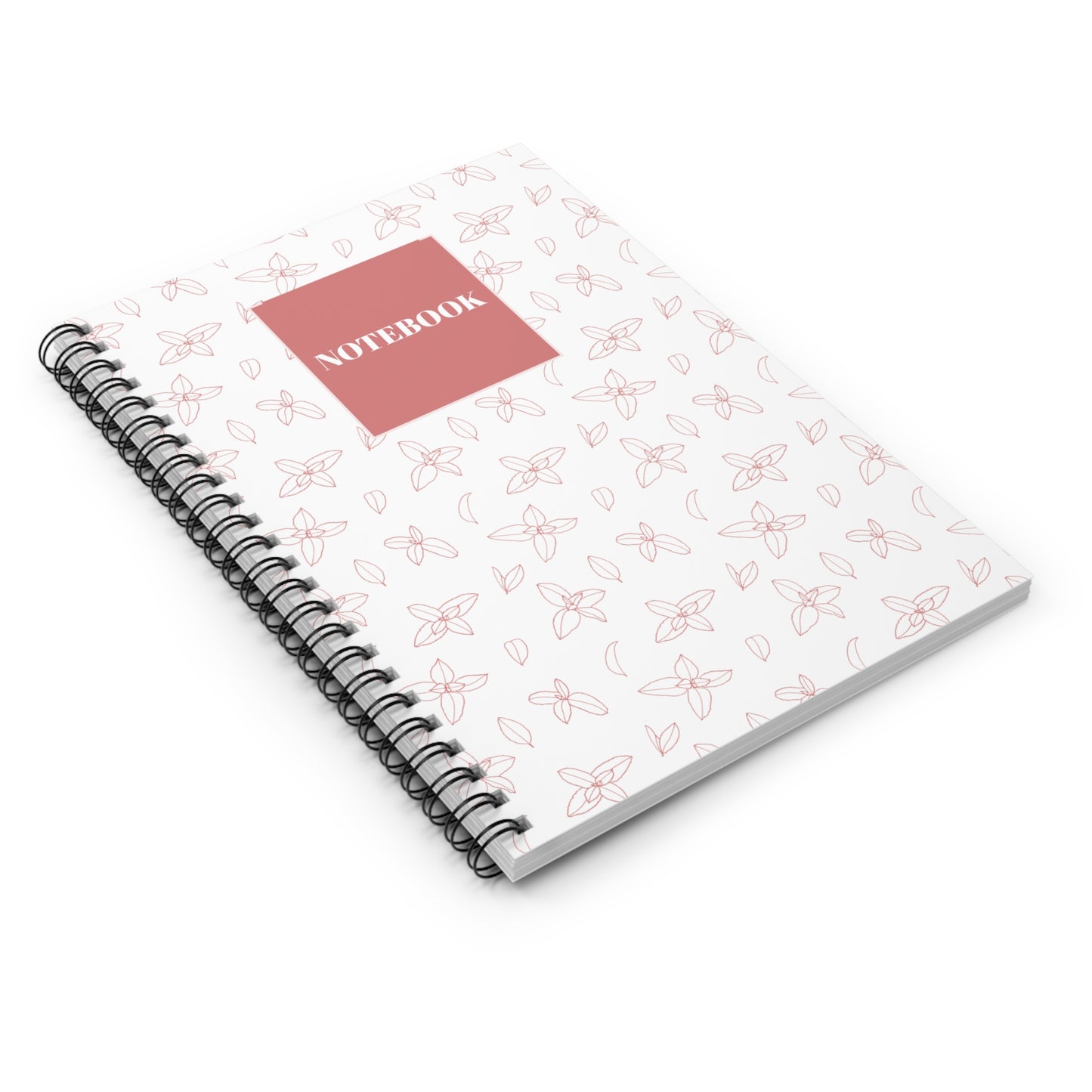 Floral Spiral Notebook - Ruled Line for Notes & Journaling