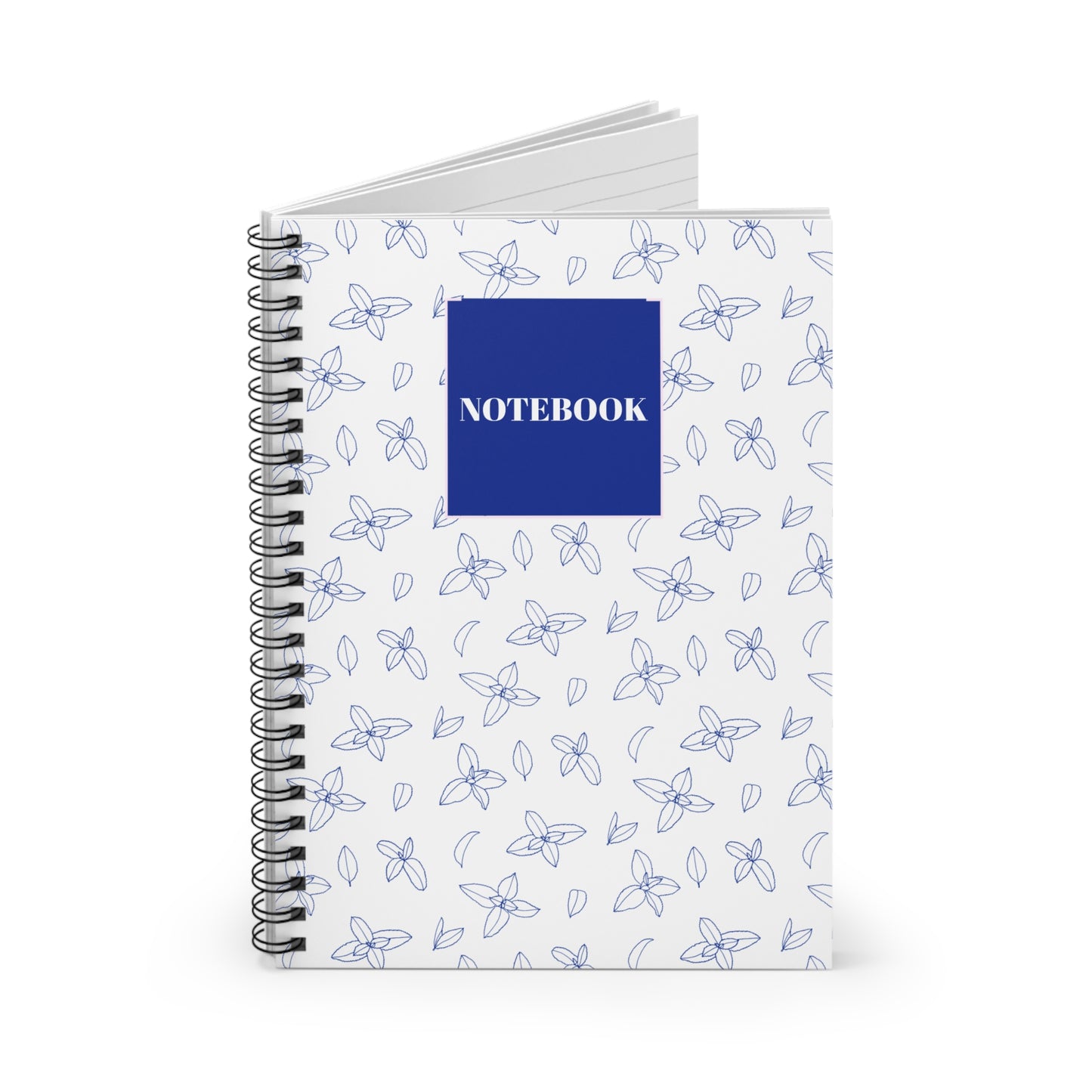 Floral Spiral Notebook - Ruled Line for Notes & Journaling