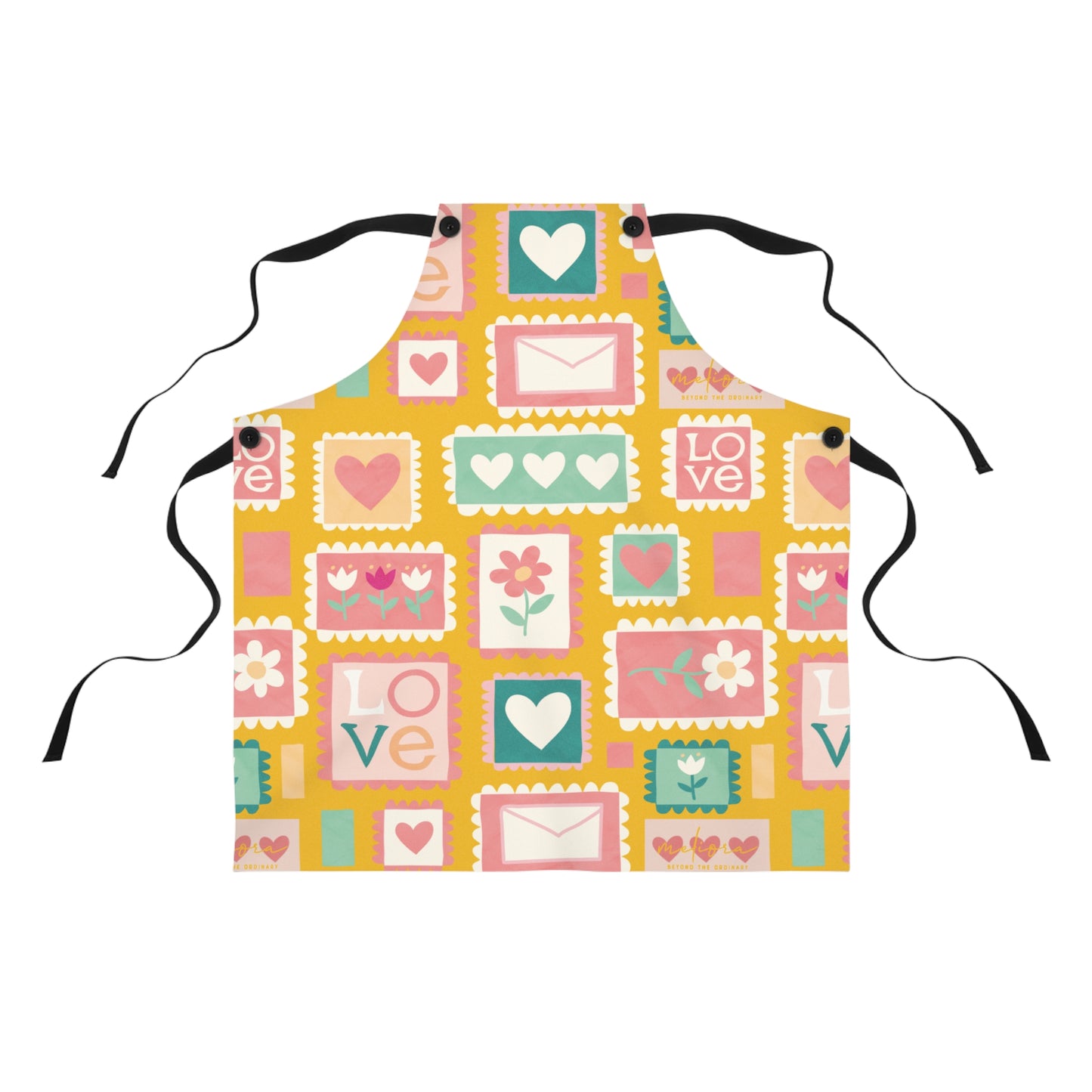 Colorful Love-themed Apron for Baking & Cooking | Perfect Gift for mother’s Day & Cooking Enthusiasts