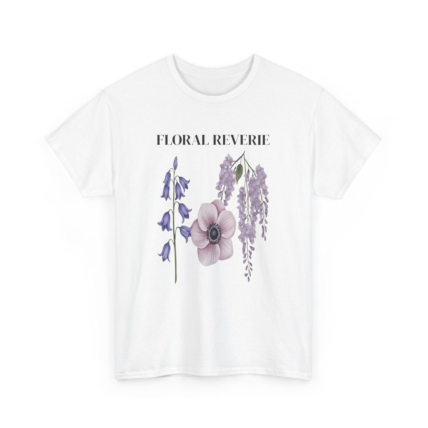 Floral Reverie Unisex Cotton Tee, Floral T-Shirt, Casual Wear, Nature Shirt, Gift for Her, Spring Style