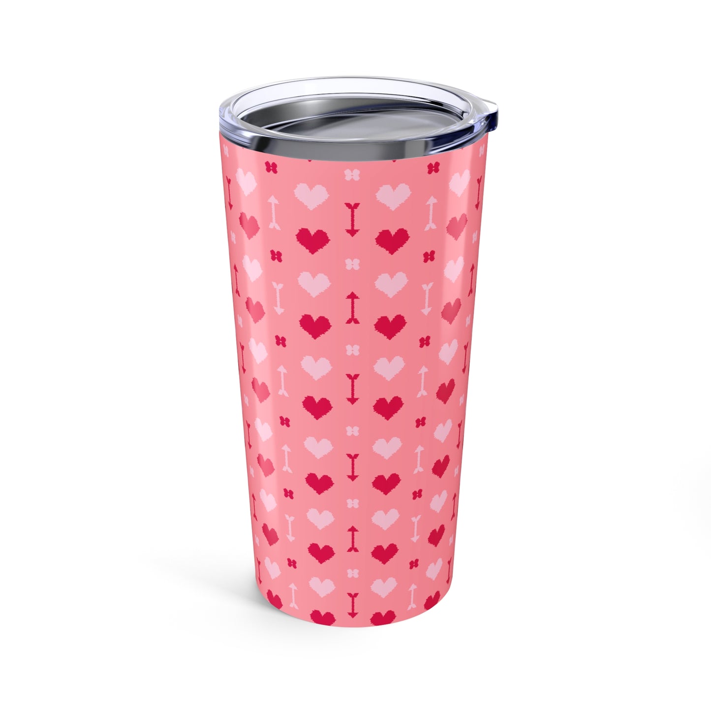Heart & Bone Dog Lover Tumbler | 20oz Travel Mug | Valentine's Day Gift | Pet Mom / Dad | Cute Dog Design | Dishwasher Safe Flask
