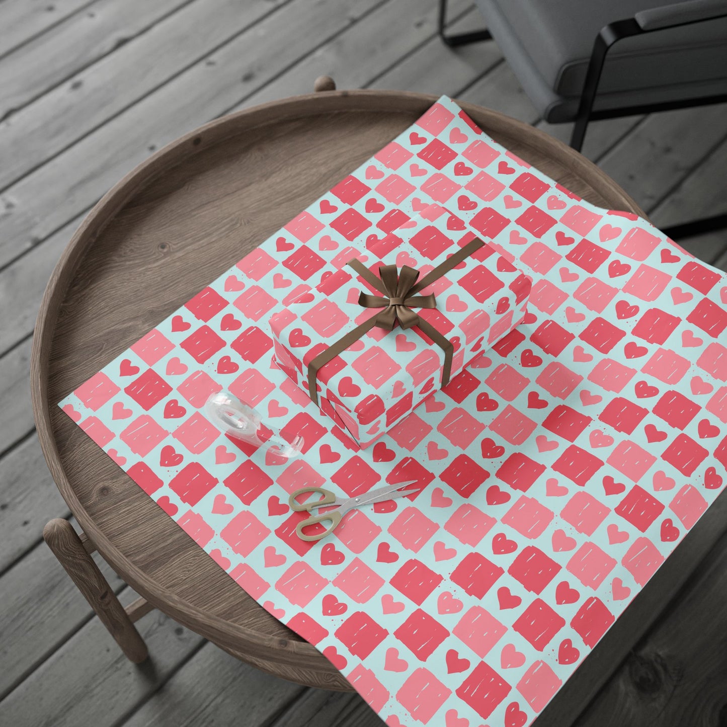 Valentine's Day Wrapping Paper, Gift Wrap for Love, Cute Heart Pattern, Pink Gift Wrap, Holiday Wrapping Papers
