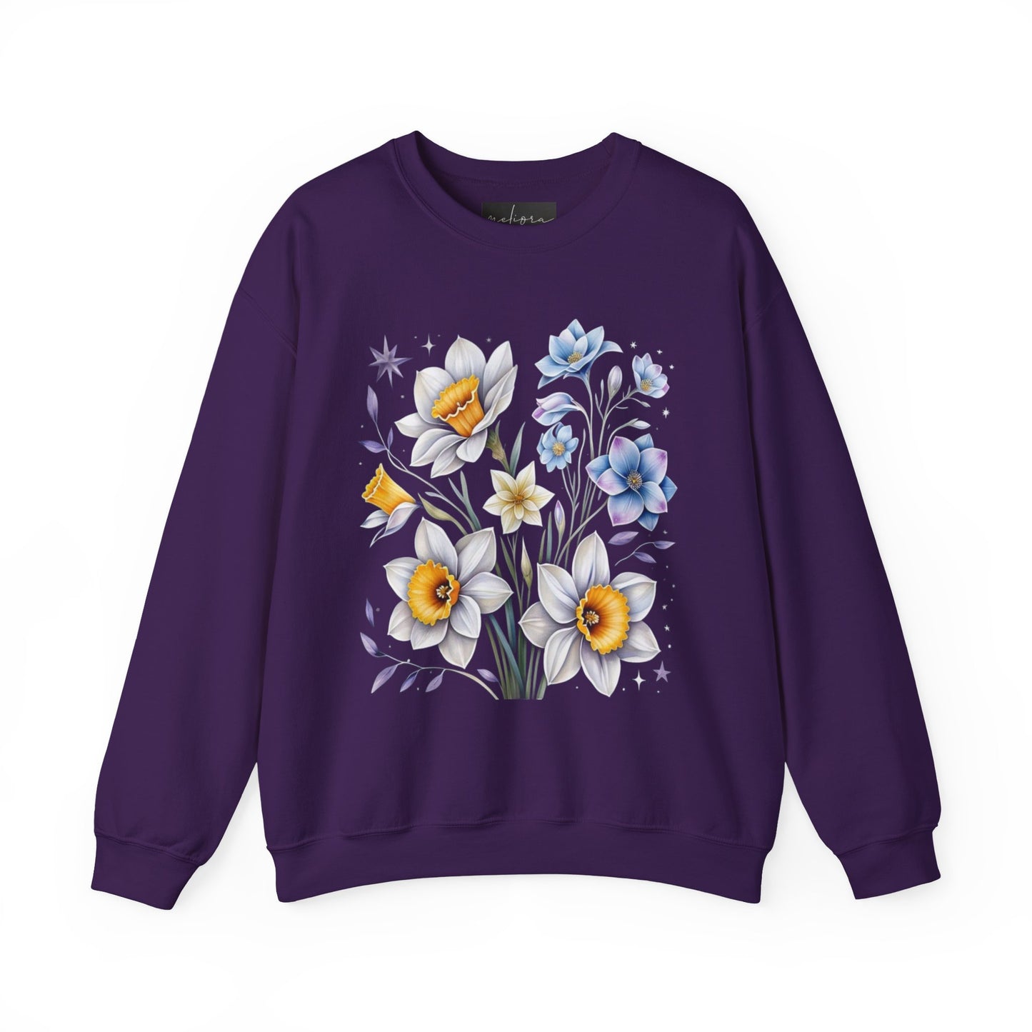 Floral Crewneck Sweatshirt | Cozy Gift for Garden Lovers, Spring Fashion, Casual Wear, Lounging at Home, Eco-Friendly Apparel