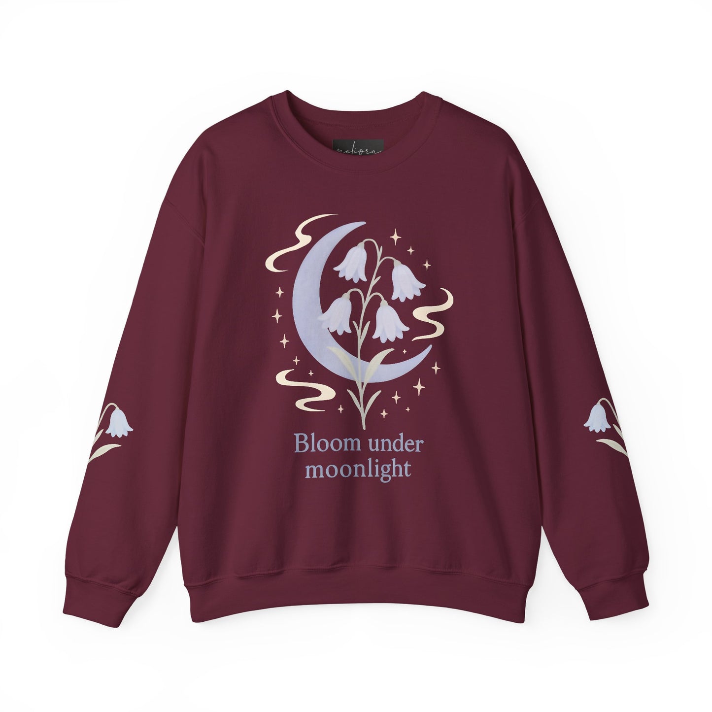 Bluebell flowers- Bloom Under Moonlight Sweatshirt -Heavy Blend Crewneck