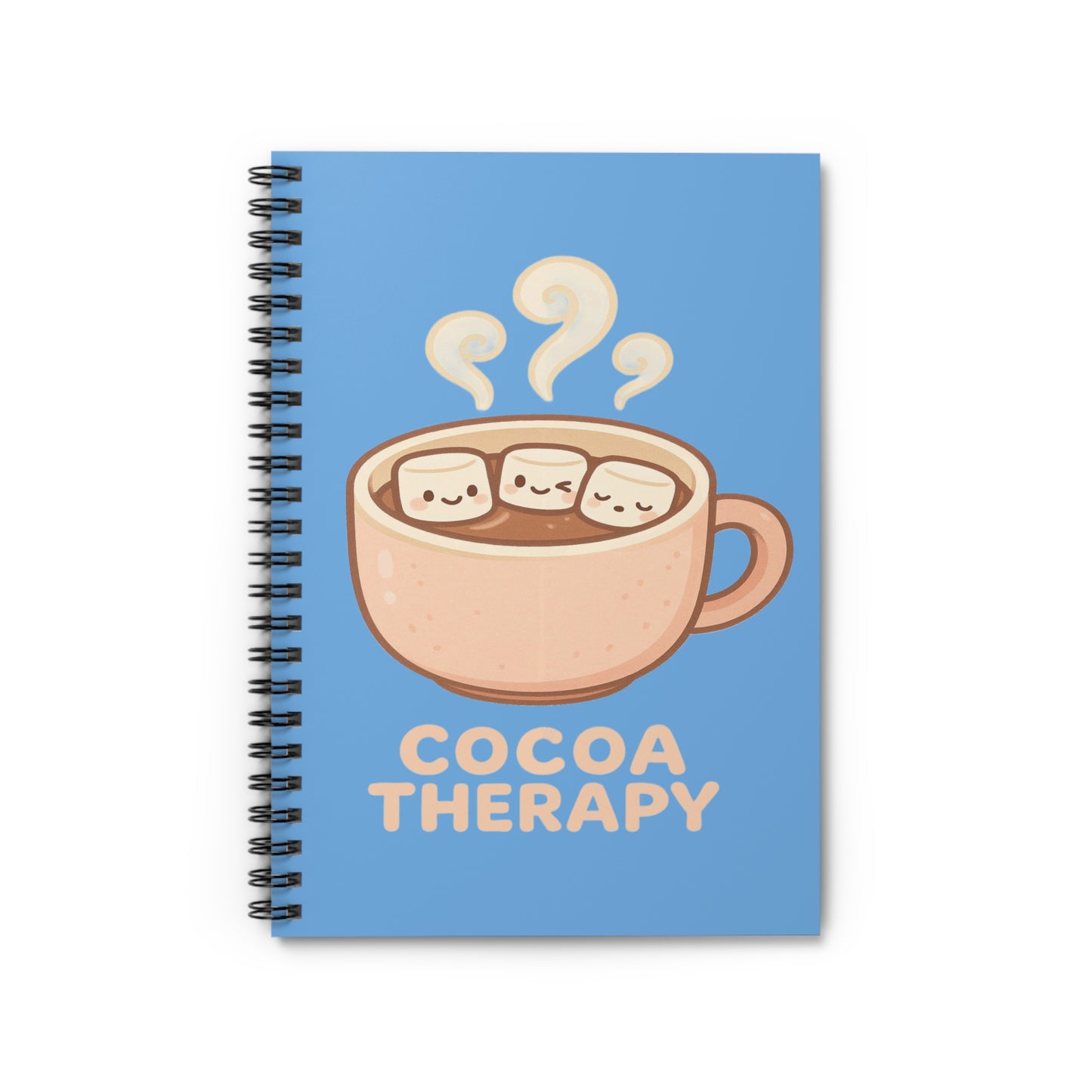 Cocoa Therapy Spiral Notebook - Perfect for Hot Cocoa Lovers, Cute Journal Gift, Cozy Writing, School Supplies, Relaxation Note-taking