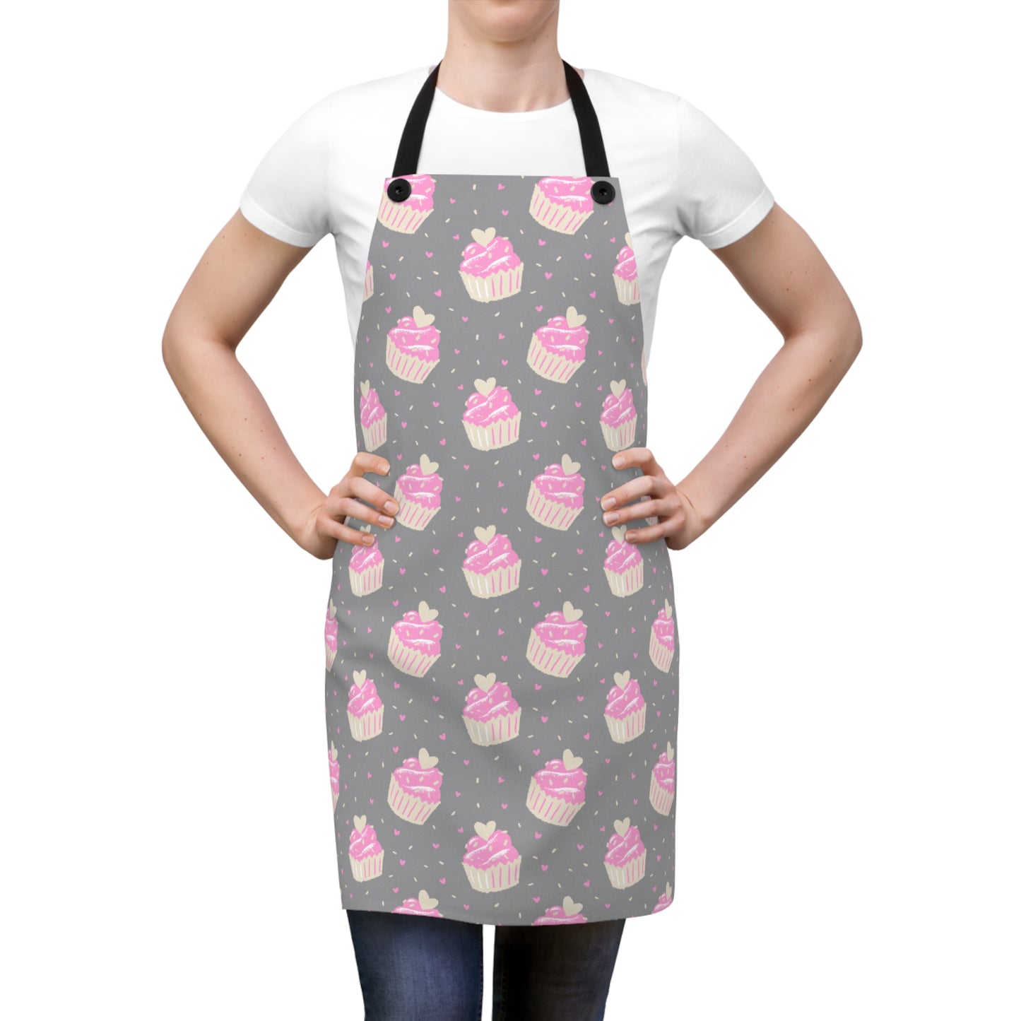 Cute Cupcake Pattern Apron - Perfect for Bakers & Gift Giving