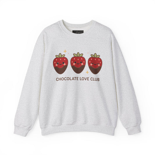 Chocolate Love Club Crewneck Sweatshirt - Cozy Sweater for Sweethearts