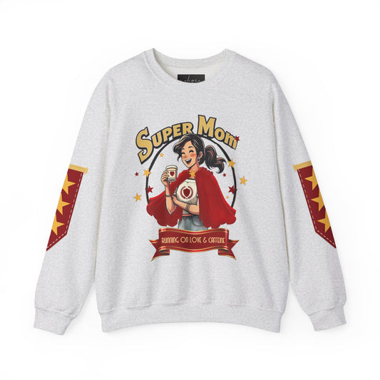 Super Mom Crewneck Sweatshirt - Cozy Gift for Mothers