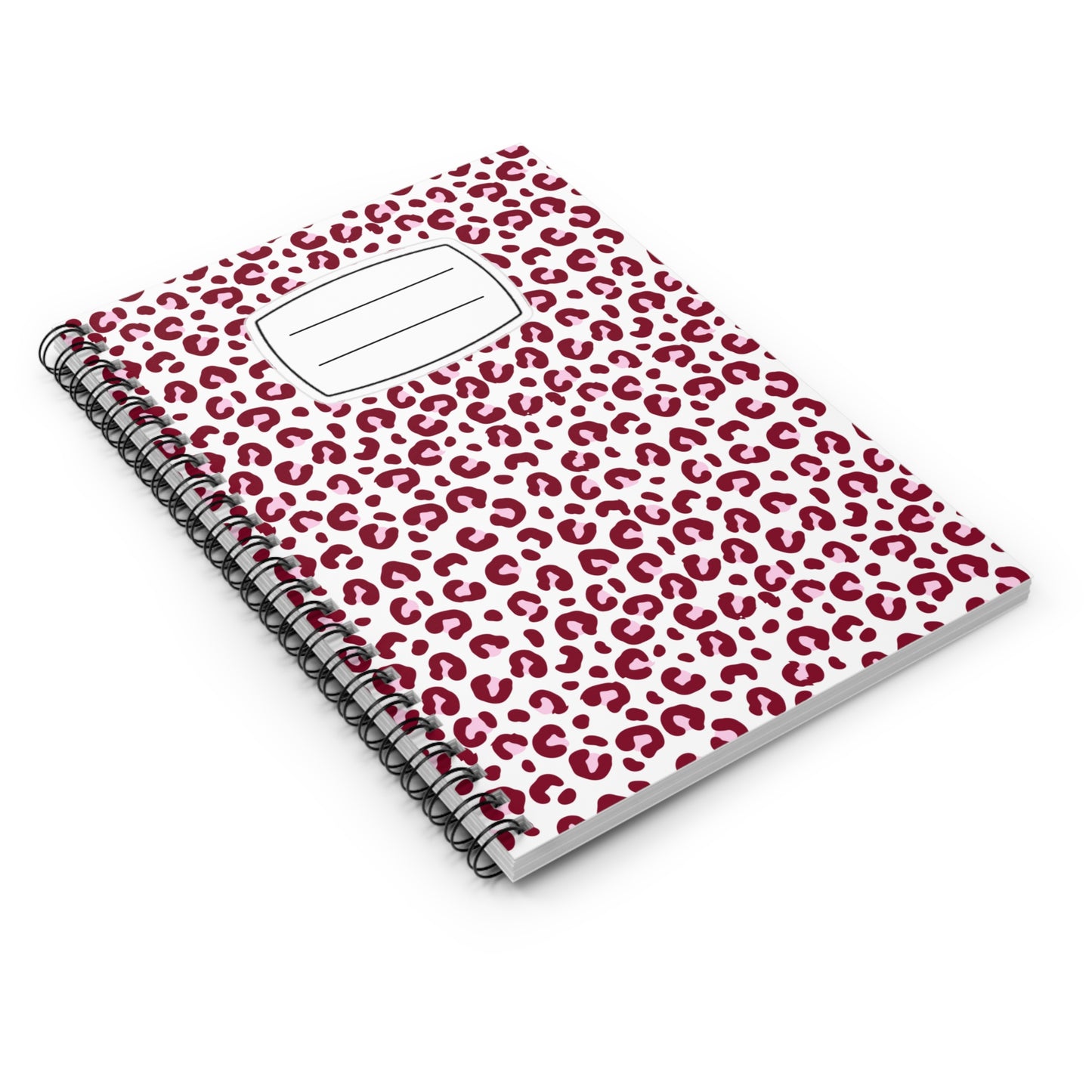 Trendy Leopard Print Spiral Notebook, Journaling, Back to School, Gifts for Her, Cute Stationery, Customizable Notebook