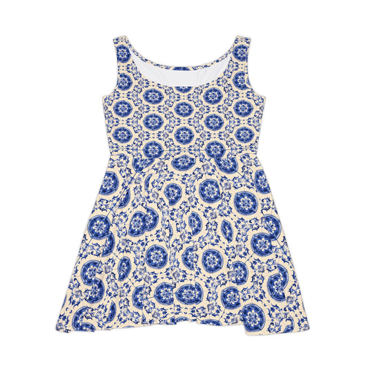 Floral Print Women's Skater Dress - Versatile Summer Fashion