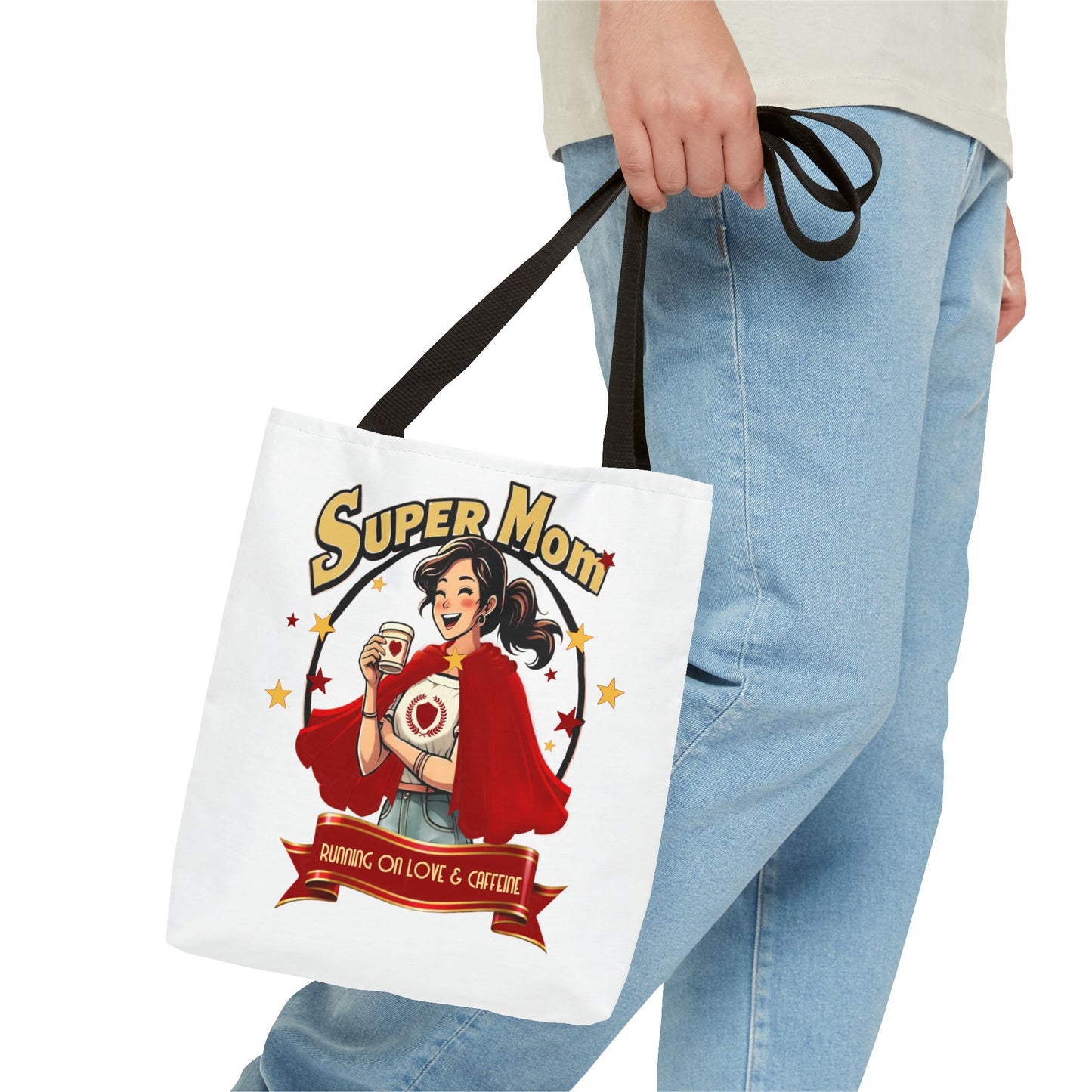 Super Mom Tote Bag – Running on Love & Caffeine