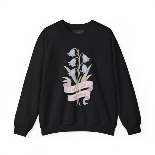 Bluebell flowers- Soft Like Spring Crewneck Sweatshirt | Floral Sweatshirt