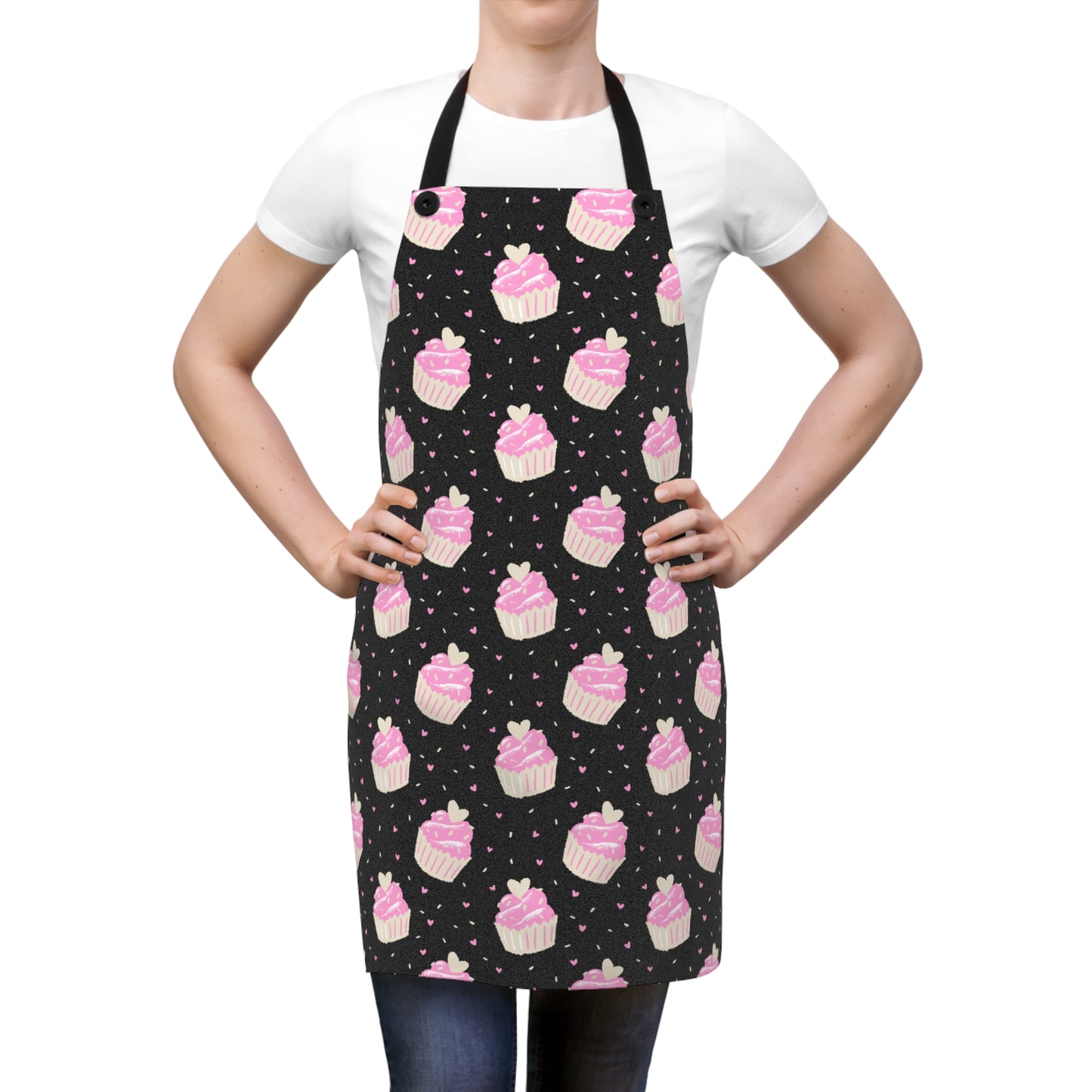 Cute Cupcake Pattern Apron - Perfect for Bakers & Gift Giving