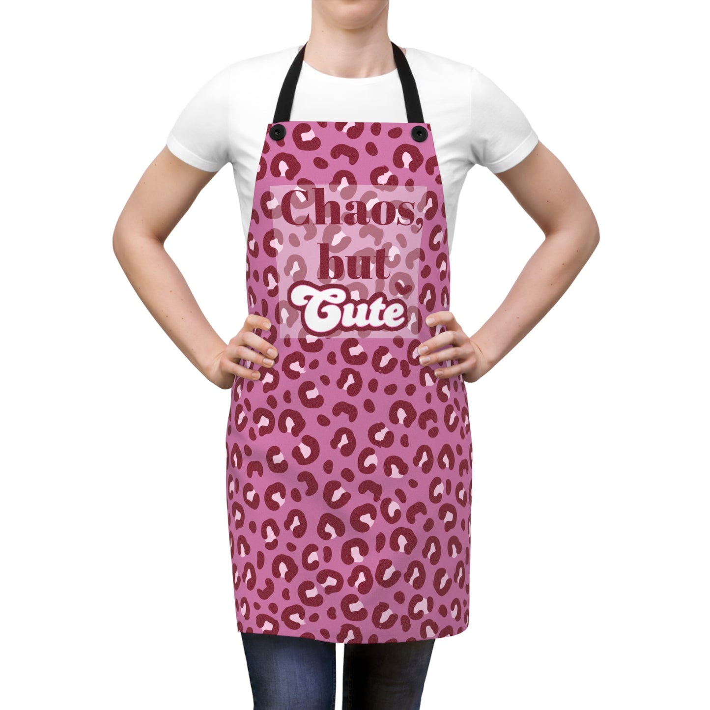 Chic Leopard Print Apron for Stylish Cooking