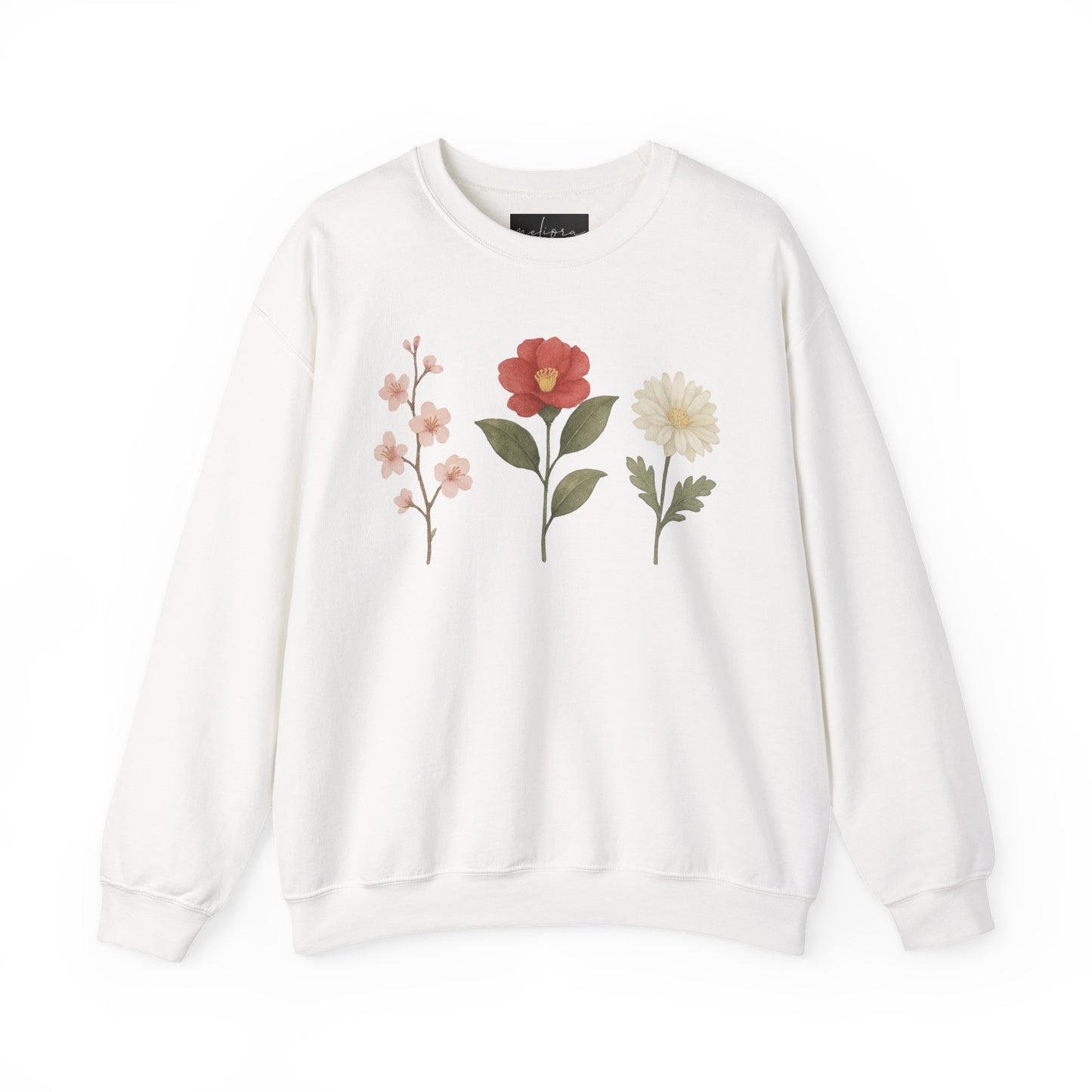 Floral Design Sweatshirt | Cozy Unisex Crewneck | Gift for Her | Spring Fashion | Casual Wear | Eco-Friendly Clothing
