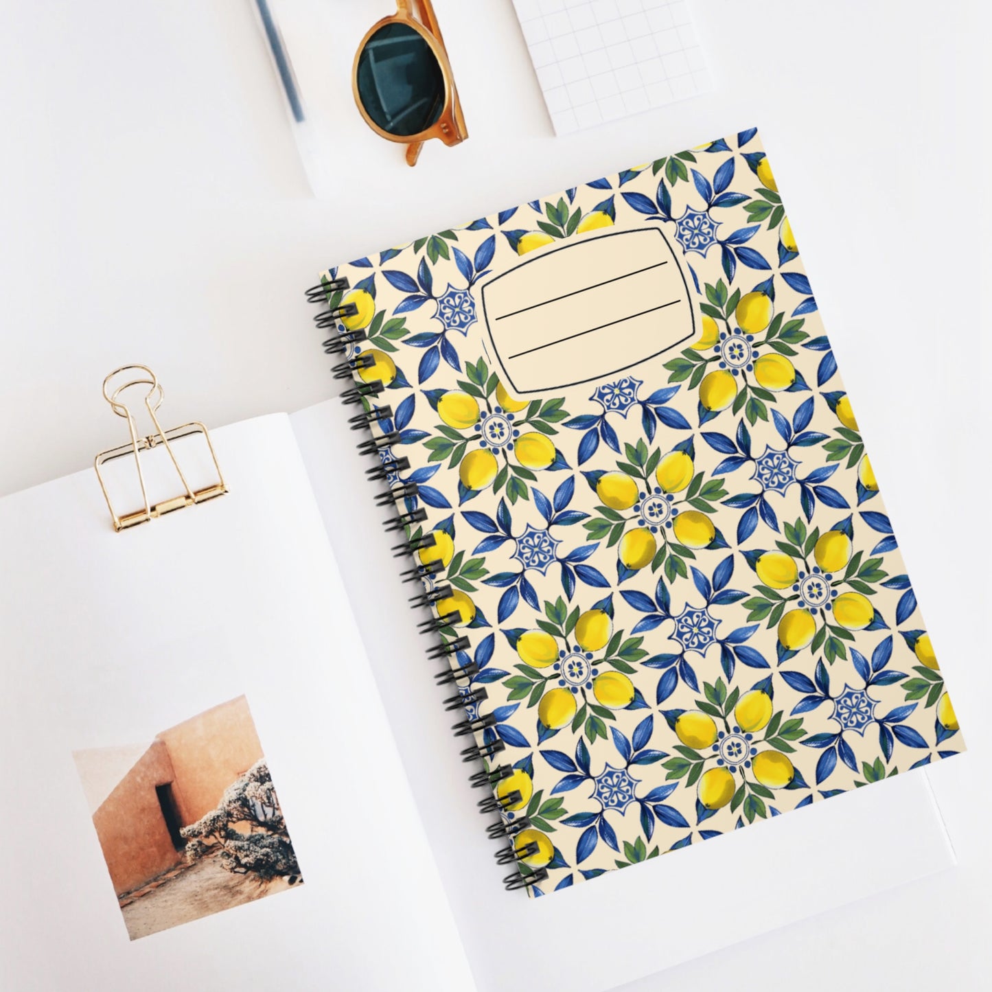 Floral Spiral Notebook - Ruled Line, Journal for Note-Taking, Gift for Students, Floral Pattern Notebook, Office Supplies, Back to School