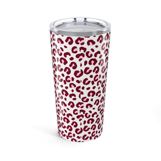 Stylish Leopard Print 20oz Tumbler - Insulated Travel Cup for Coffee and Drinks