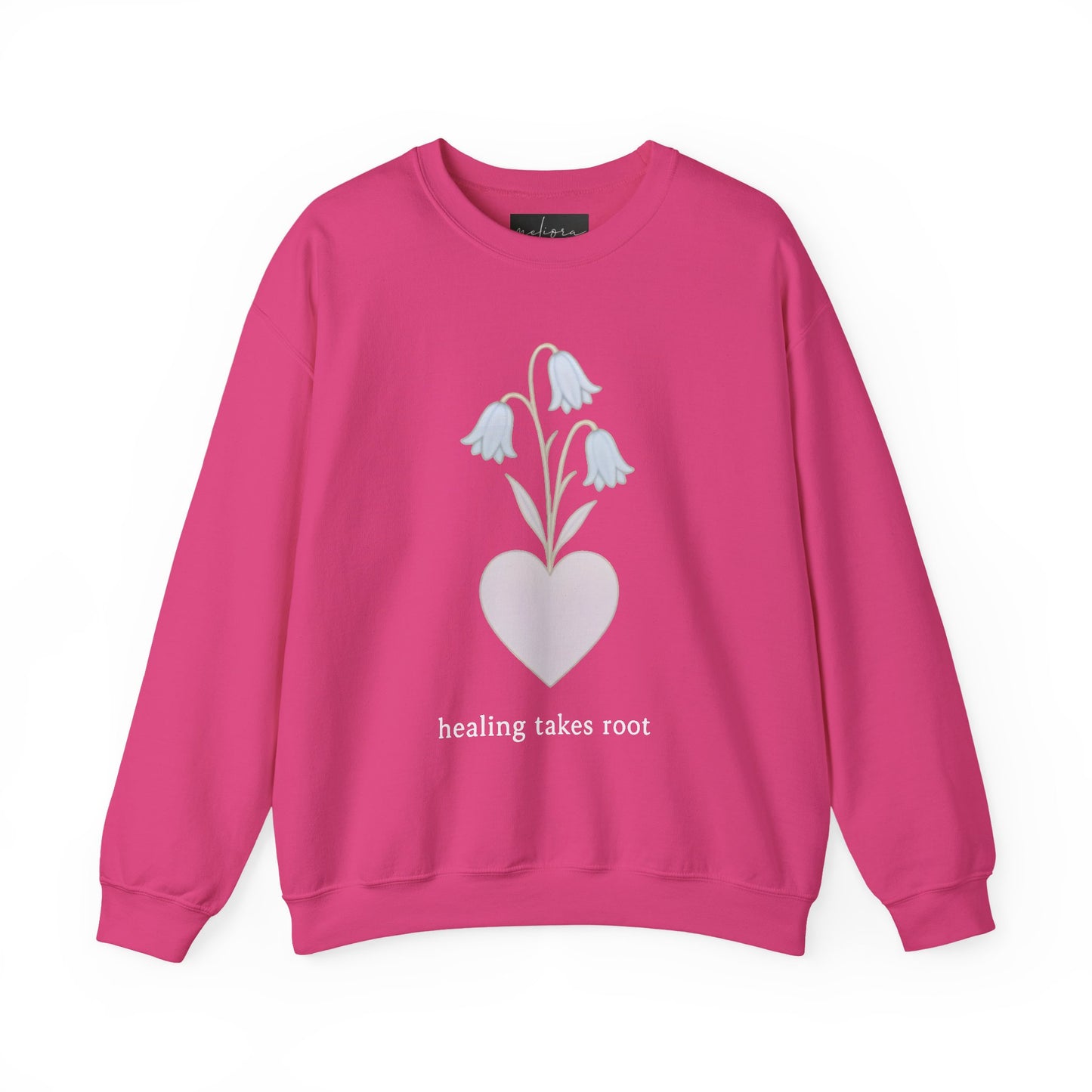 Bluebell flower- Healing Takes Root Sweatshirt - Heavy Blend™ Crewneck for Comfort and Wellness