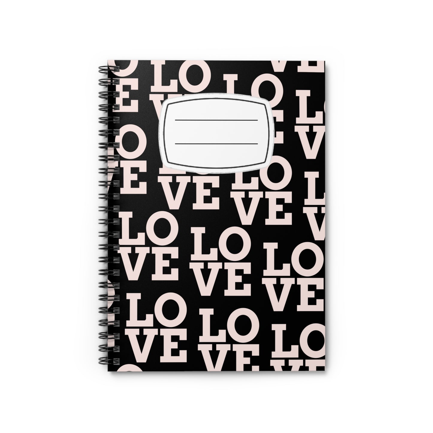 Love Spiral Notebook - Ruled Lines, Cute Love Journal, Gift for Students, Back to School, Valentine's Day, Creative Writing