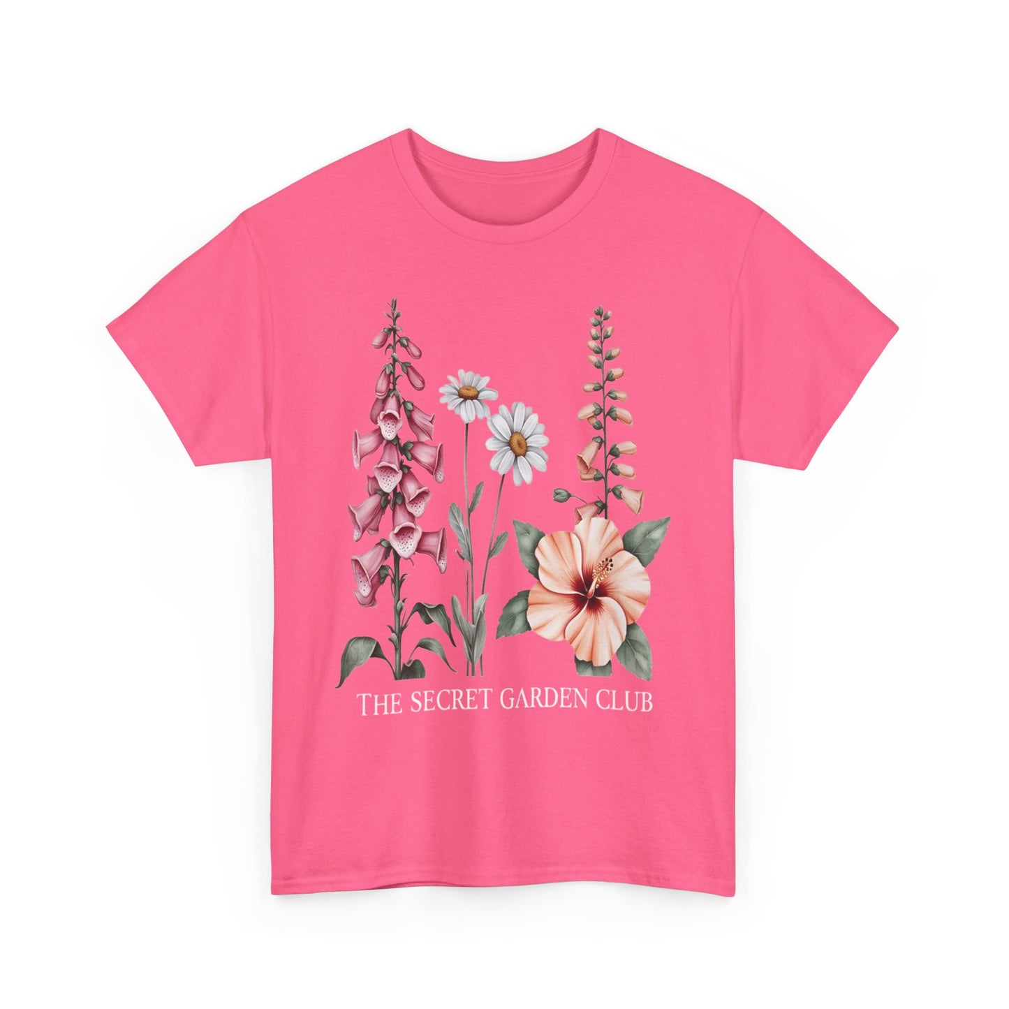 Floral Graphic Tee, The Secret Garden Club Shirt, Nature Lover Gift, Unisex Casual Top, Vintage Style T-Shirt