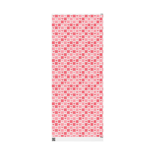 Heart Pattern Wrapping Paper - Valentine's Gift Wrap, Birthday Wrapping, Unique Gift Packaging, Celebration Decor, Eco-Friendly Paper