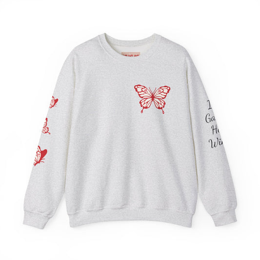 Inspirational Butterfly Crewneck Sweatshirt- mom, Comfortable, and Stylish