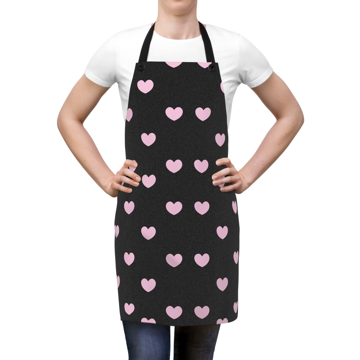 Heart Print Apron - Cute Cooking Apparel for Home Chefs and Gift Ideas