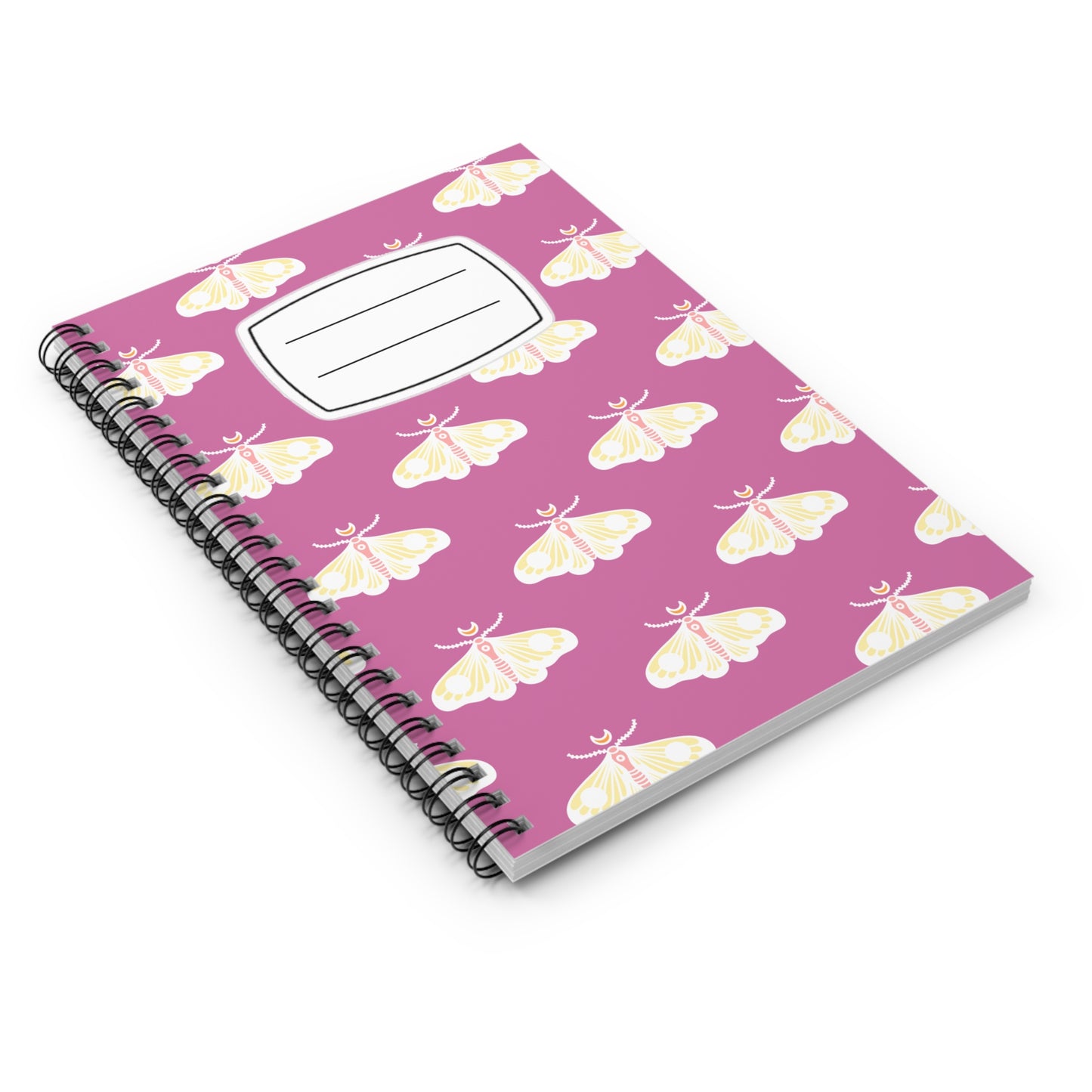 Whimsical Butterfly Spiral Notebook - Ruled Line, Cute Journal, Gift for Students, Writers, School Supplies, Pastel Stationery