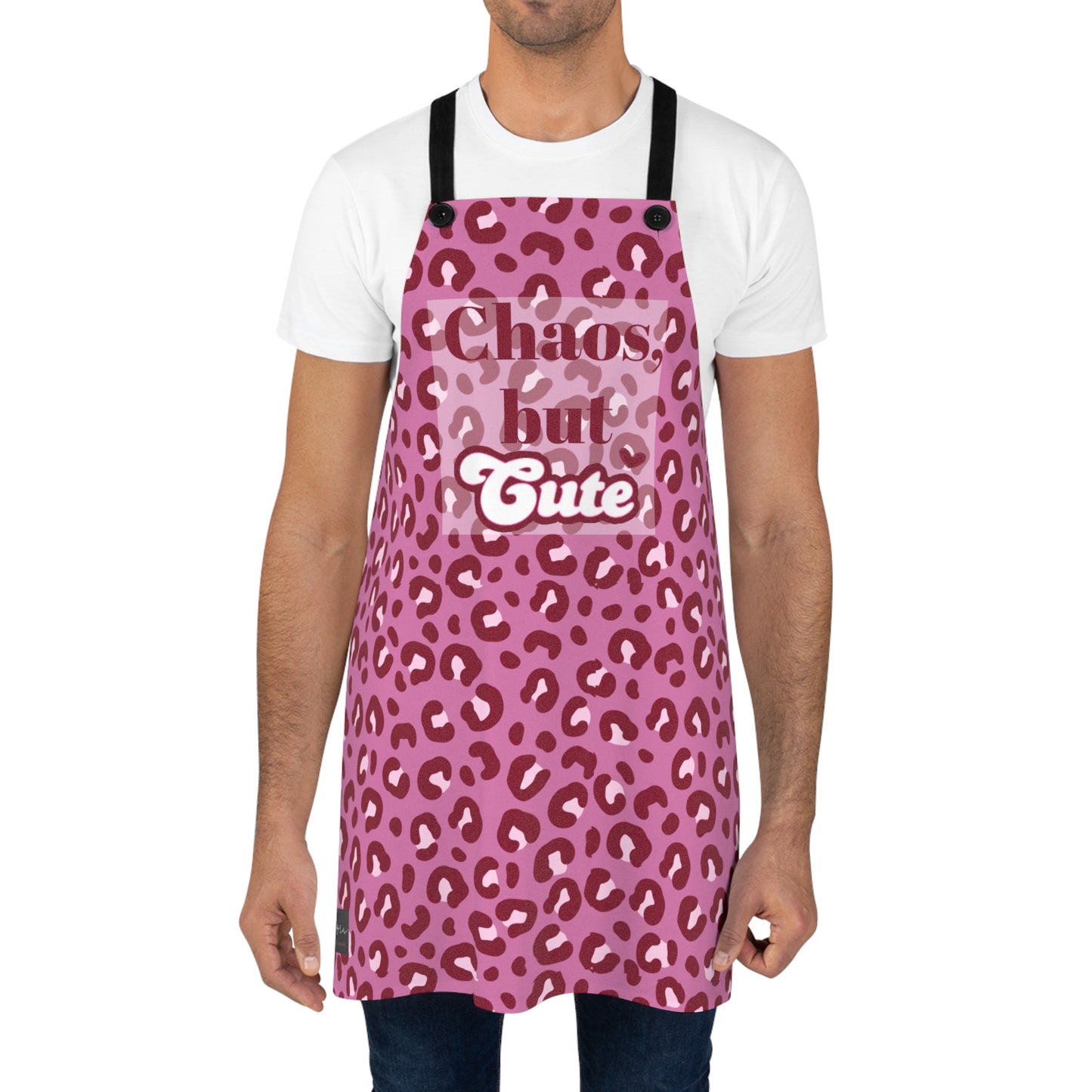 Chic Leopard Print Apron for Stylish Cooking