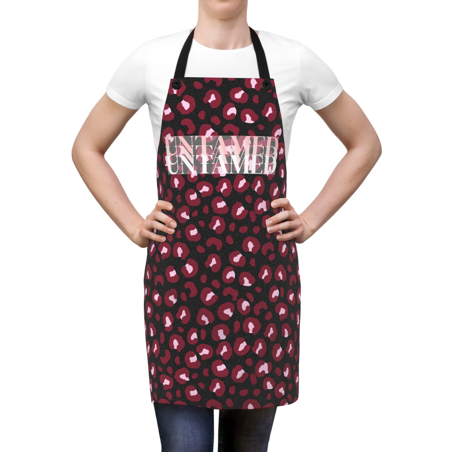 Chic Leopard Print Apron for Stylish Cooking