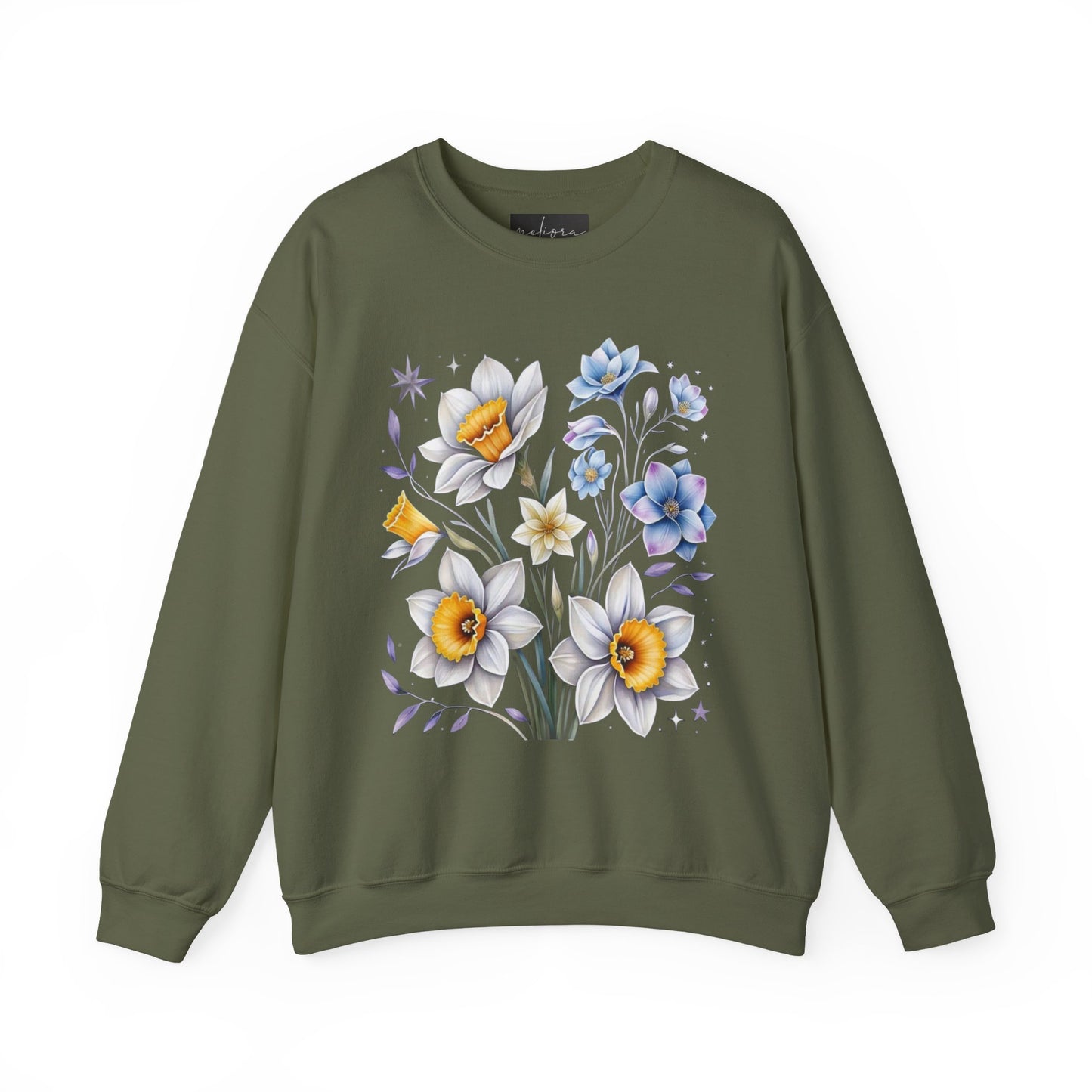 Floral Crewneck Sweatshirt | Cozy Gift for Garden Lovers, Spring Fashion, Casual Wear, Lounging at Home, Eco-Friendly Apparel