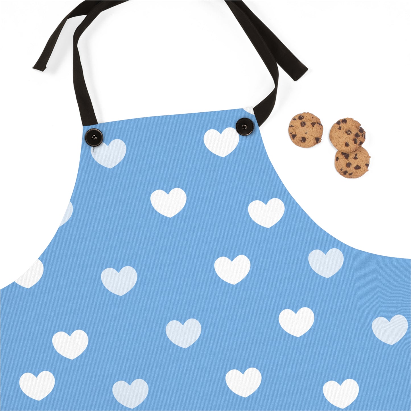 Heart Pattern Yellow Apron | Cute Baking Gift for Home Cooks | Perfect for Mother's Day & Birthdays