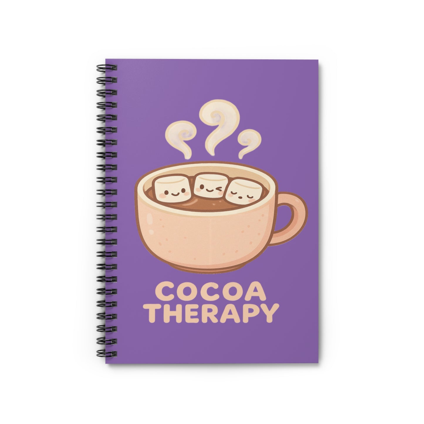 Cocoa Therapy Spiral Notebook - Perfect for Hot Cocoa Lovers, Cute Journal Gift, Cozy Writing, School Supplies, Relaxation Note-taking